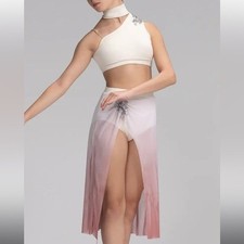 Weissman Elite Dip Dye Two Piece Dance Costume NEW Size XL Adult