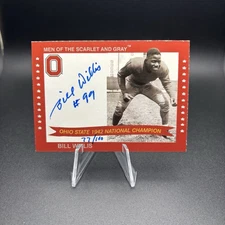 2005 TK Legacy OSU National Champion Men Scarlet Grey Auto Bill Willis #1942Q
