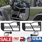 2X Off-Road Tubular Half Doors w/ Mirror For Jeep Wrangler TJ 2-Door 1997-2006