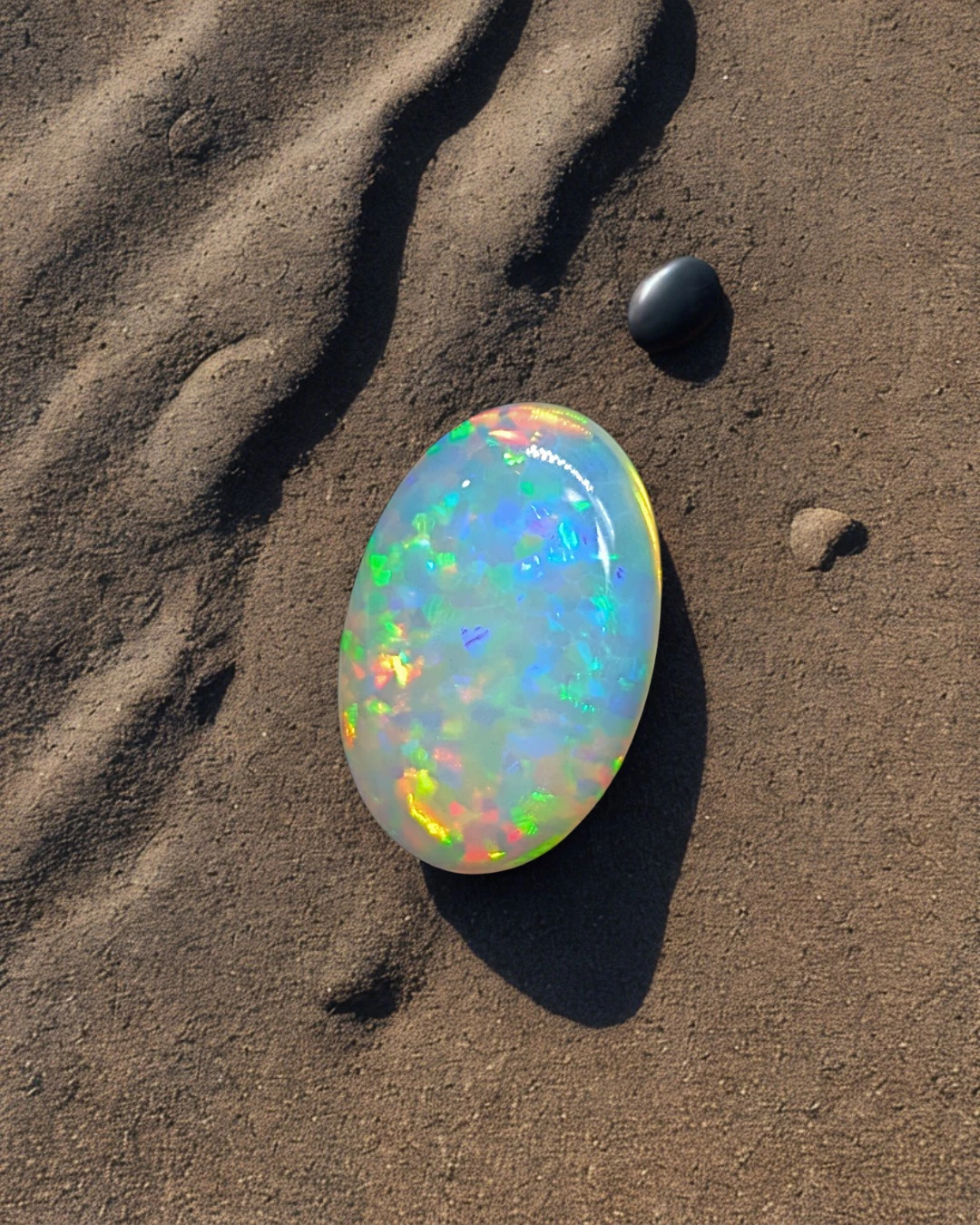 Real Ethiopian Welo Opal 9 Ct Loose Oval Cabochon Gemstone 20x15mm for Jewelry image 5
