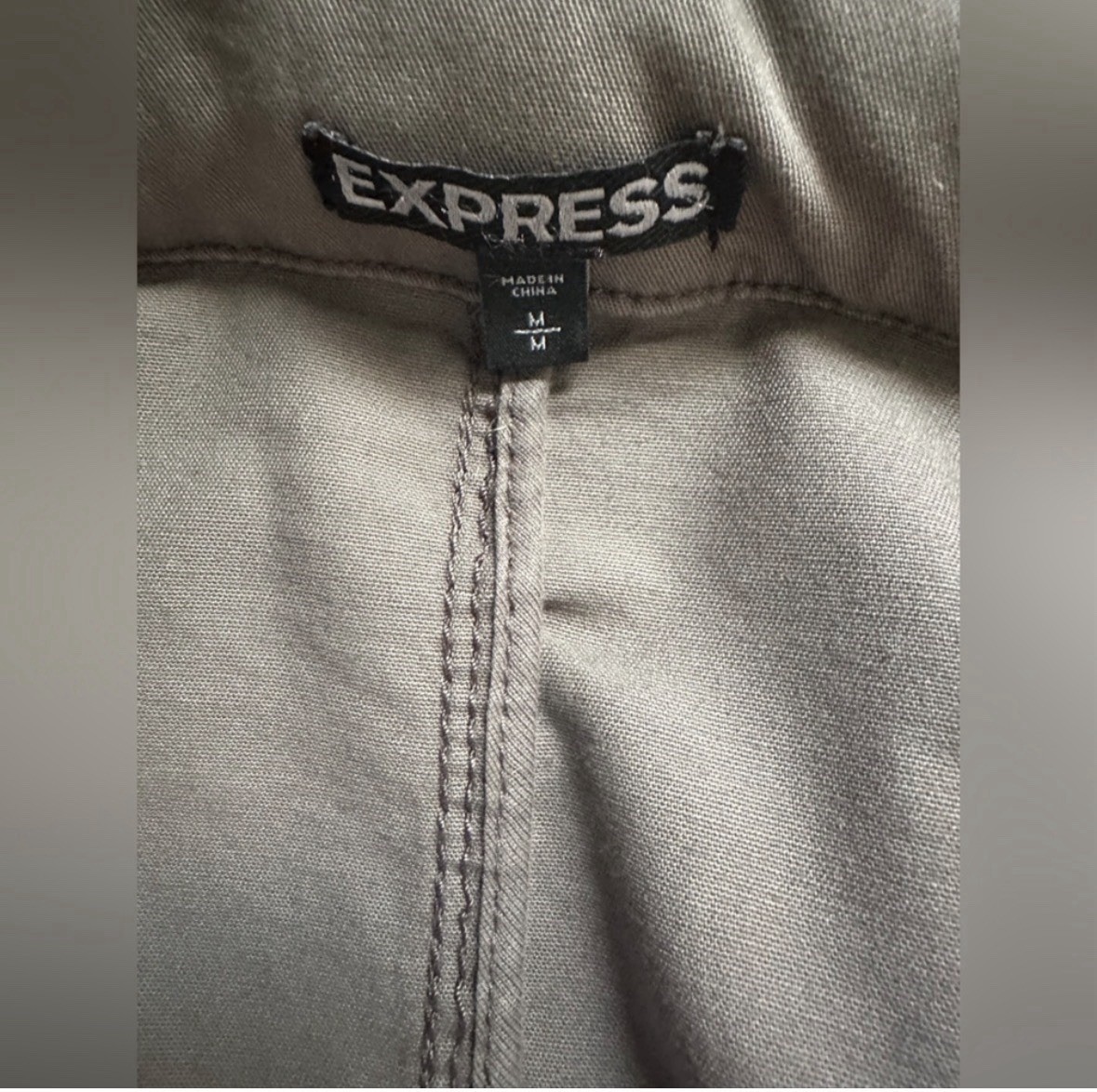 Express light brown utility jacket, Size Medium - image 6