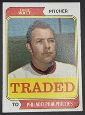 1974 Topps Eddie Watt #534T Traded Phillies