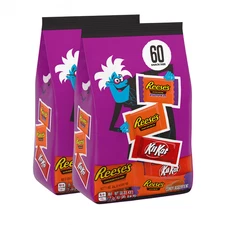 2 Bags Kit Kat & Resse's Peanut Butter Cup Assorted Milk Chocolate 32.65 oz