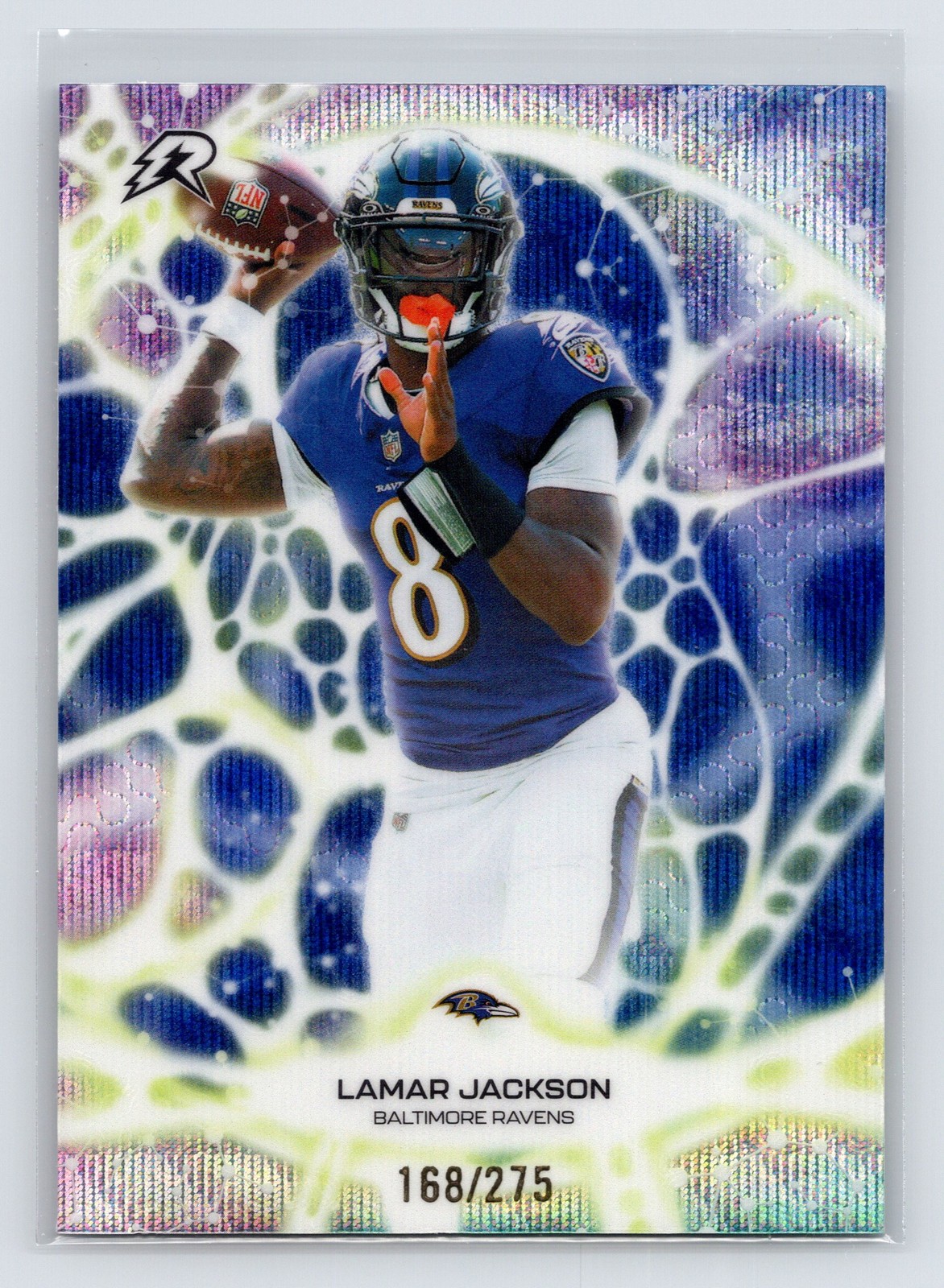 2025 Topps Resurgence #PT-25 Lamar Jackson Protonyx Refractor #/275