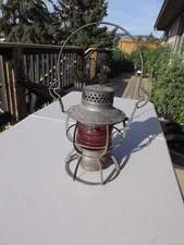 Vintage Dressel Great Northern Railway Lantern Red Globe G.N.RY.