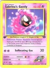 Sabrina's Gastly (97) 1st Edition Common Gym Challenge 097/132 NM on eBay