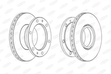 Beral BCR322A Brake Disc for Iveco