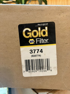 #ad 3774 NAPA GOLD FUEL WATER SEPARATOR $34.85