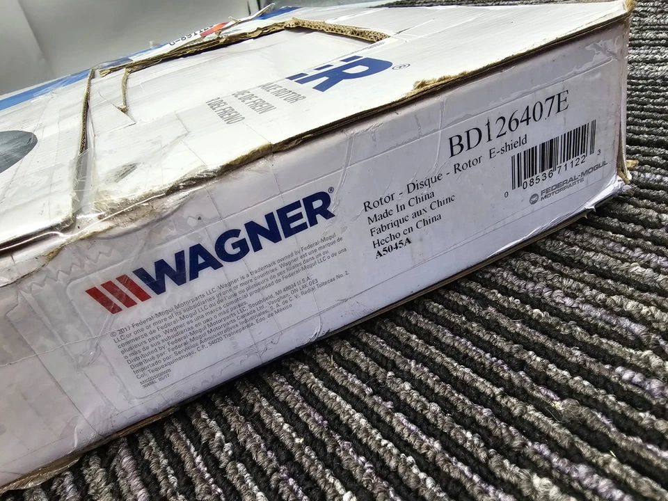 Rotor de freno delantero Wagner BD126407E con ventilación lisa para Toyota Camry 2007-2018 Foto 2 de 4