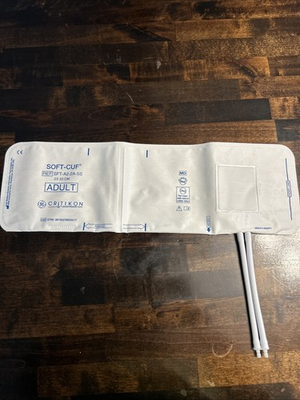 #ad GE Critikon Soft Cuf Adult Blood Pressure Cuff 2 Tube SFT A2 2A 5S $19.00