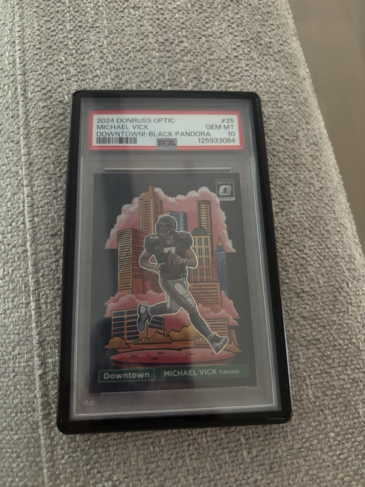 2024 Panini Donruss Optic Downtown! Michael Vick #25 Black Pandora /25 Psa 10