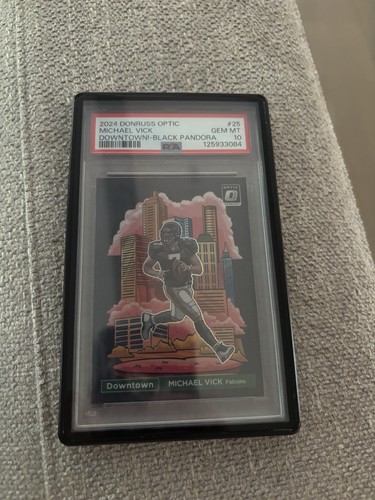 Michael Vick [Black Pandora] #25 2024 Panini Donruss Optic Downtown card