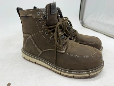 KEEN Utility San Jose 6" Work Boots Women's Brown Leather Lace Up - 7.5 WIDE - Image 1 of 4