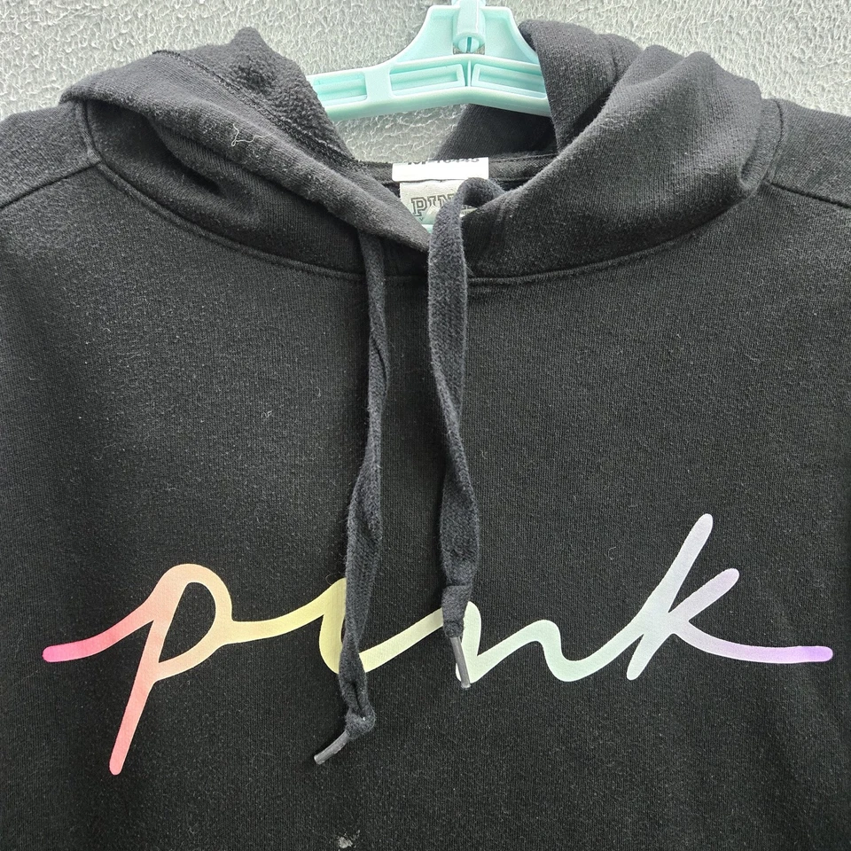 Sudadera con capucha ROSA Victoria's Secret para mujer M (170/96A) negra amarilla verde púrpura Foto 3 de 4