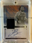 Jalen Brunson Patch Autograph Impeccable Elegance On Card Auto