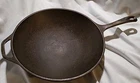 Vintage Lodge Cast Iron Skillet Stir Fry Wok 13" dia, Long Handle