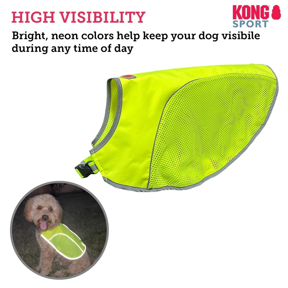 Kong Reflective Dog Safety Vest Walking High Visibility Outdoor Harness - Image 3 of 4