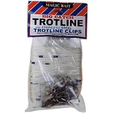 Big Catch Trotline Fishing Kit 76pc Stainless Steel Clips Hooks Reliable Set New