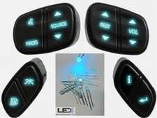 DiY Ice Blue Led Upgrade Kit - GM Steering Wheel Switches Control