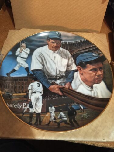 Babe Ruth Collectible Plate by Sports Impressions -  numbered 702 of 714 - Afbeelding 1 van 3