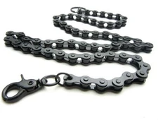 NEW 32" Black Motor Bike Biker Trucker Jean Wallet Thick Heavy Chain  