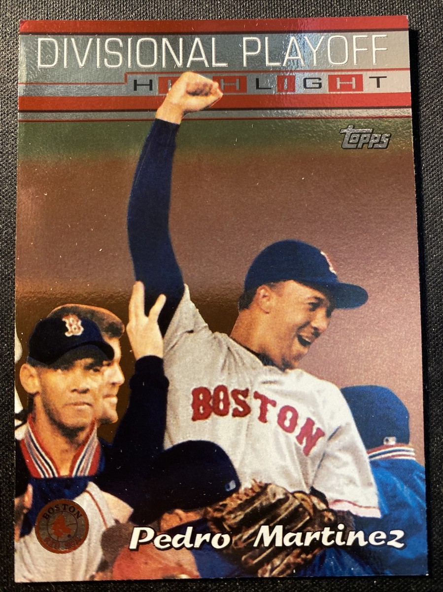 1999 Topps Divisional Playoff Highlight Pedro Martinez Card