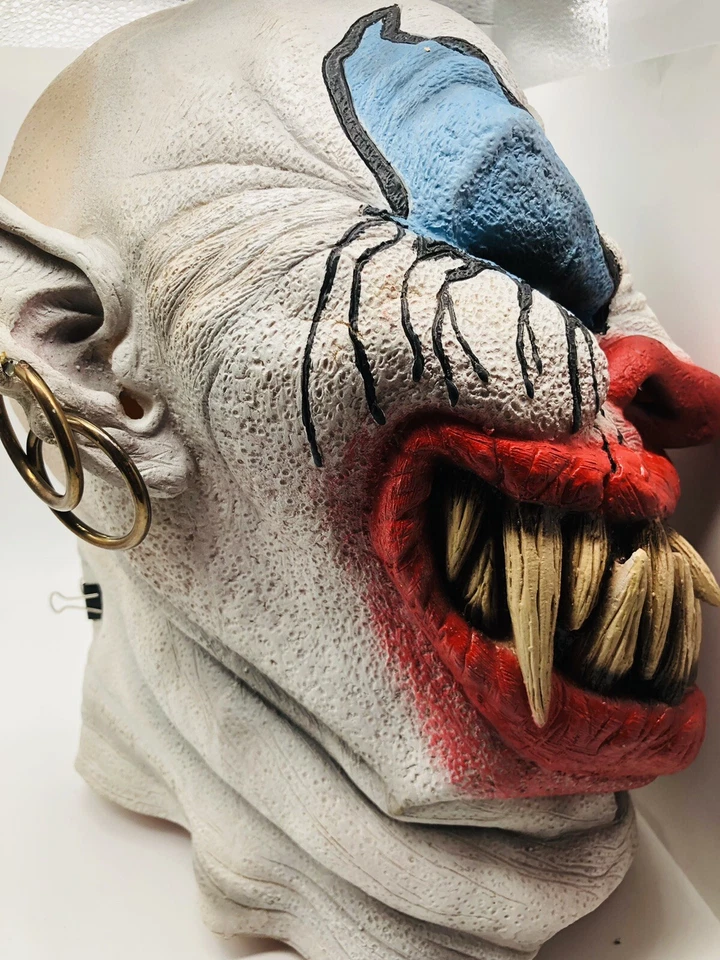 Chopper The Clown Horror Joker Sinister Creepy Costume Overhead Latex Mask - Image 2 of 4