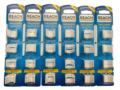 Reach Ultra Clean Access Flosser Refill Pack Unflavored 28 Count Lot of 6 New