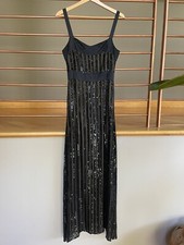 Stenay Black Beaded Sequin Dress US size 8