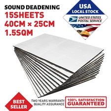 16 sqft Sound Deadener Auto Car Insulation Heat & Sound Thermal Blocker 0.27"