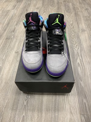 air jordan purple and green
