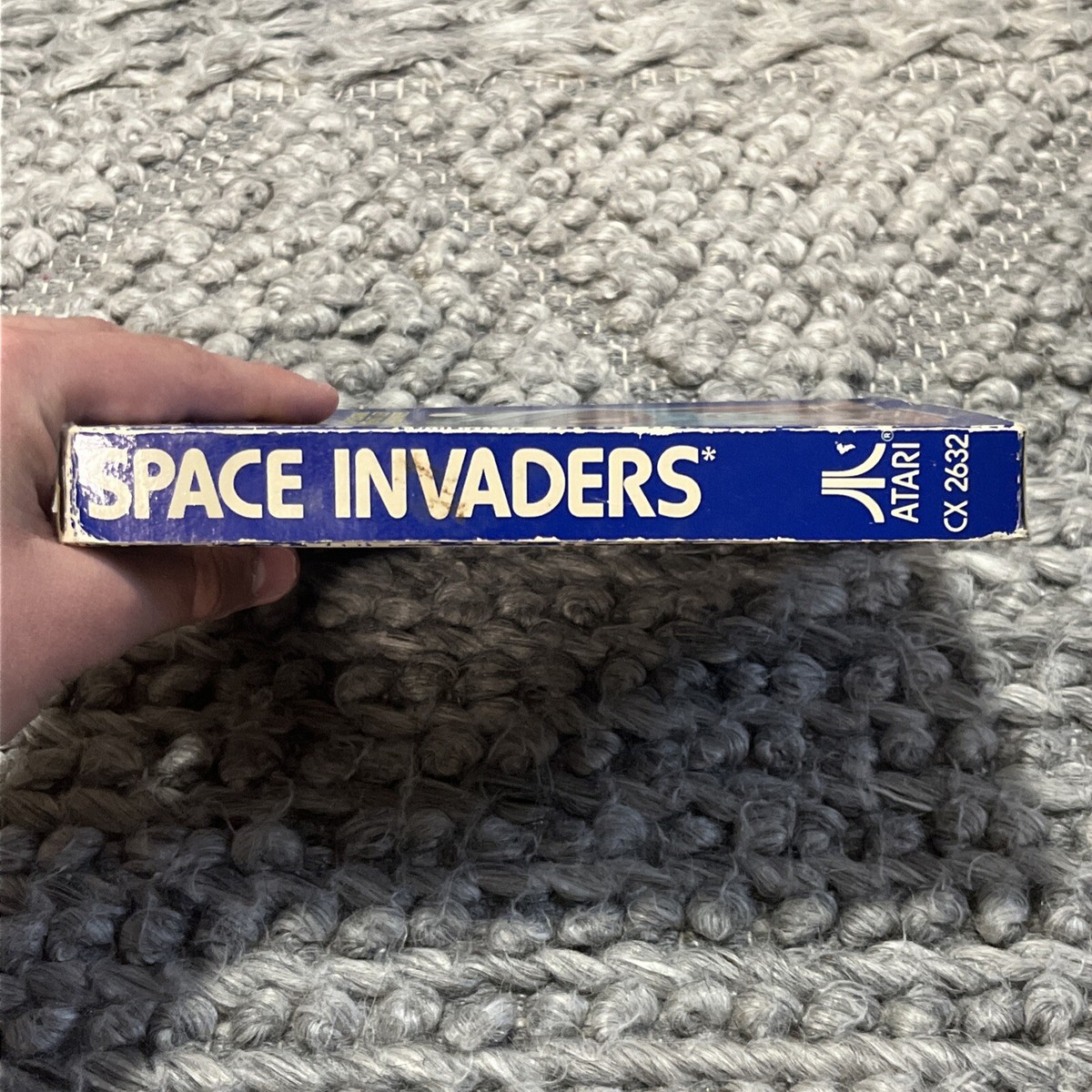 Space Invaders (Atari 2600, 1980) Complete In Box CIB Blue
