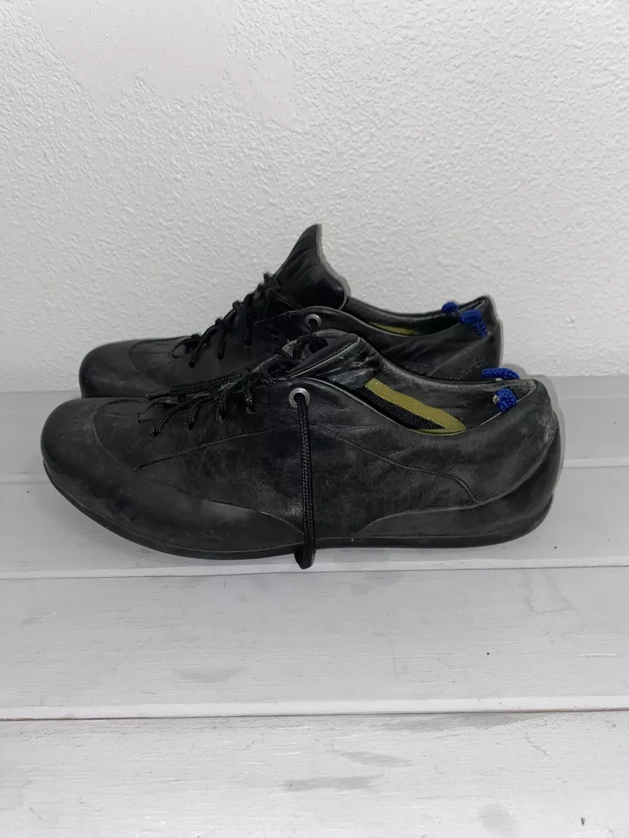 Camper Peu Senda Black Leather Lace Up Sneakers Shoes Sz 46EU 13US