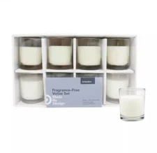 2.3" x 2" 8pk Unscented Votive Candle Set by Made By Design