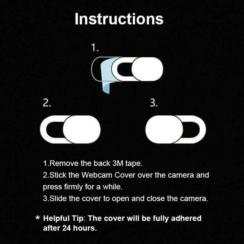 Webcam cover 3 PACK Thin Camera Slider for Iphone Laptop Mobile tablet Fast post - Image 3 of 3