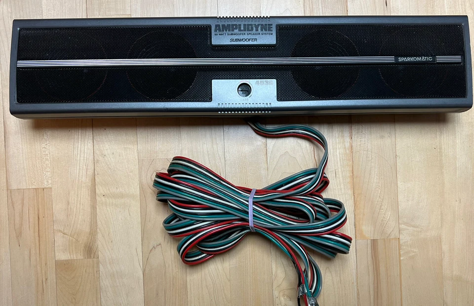 ¡VINTAGE!  ¡Altavoz subwoofer de alto rendimiento Sparkomatic Amplidyne 4030 80 vatios! Foto 2 de 4