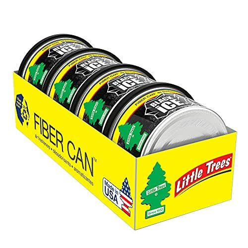 Car Air Freshener Fiber Can Long-Lasting Scent for Auto or Home Black Ice,4-Pack - Picture 5 of 7