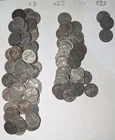 121-1943 Steel Pennies P, D & S Mint Wartime Cents + 2 BONUS-1944 cooper pennies
