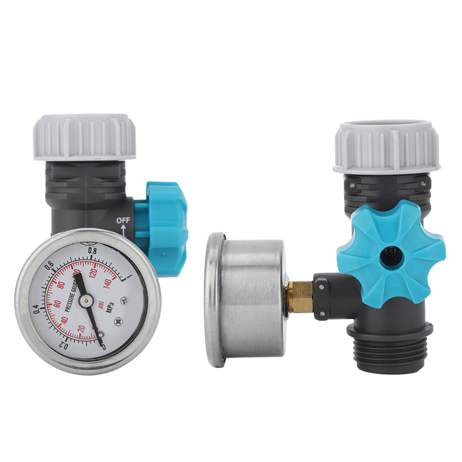 G3/4in Adjustable Water Pressure Regulator Valve With Pressure Gauge  Household | eBay