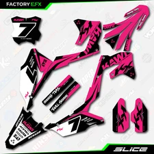 Pink Slice Graphics Kit fit 19-23 Kawasaki KXF450 KX450F  Decal Sticker KX450F