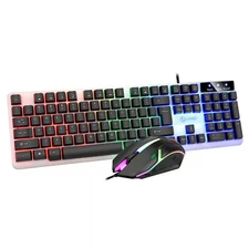 New GTX350 Glow Keyboard Mouse Set Suspended Keyboard Mechanical Hand Game Mouse