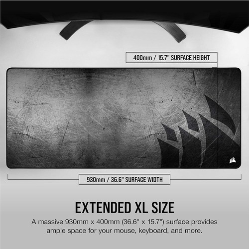Corsair MM350 PRO Premium Spill-Proof Cloth Gaming Mouse Pad - Extended XL - 第 5/8 張圖片