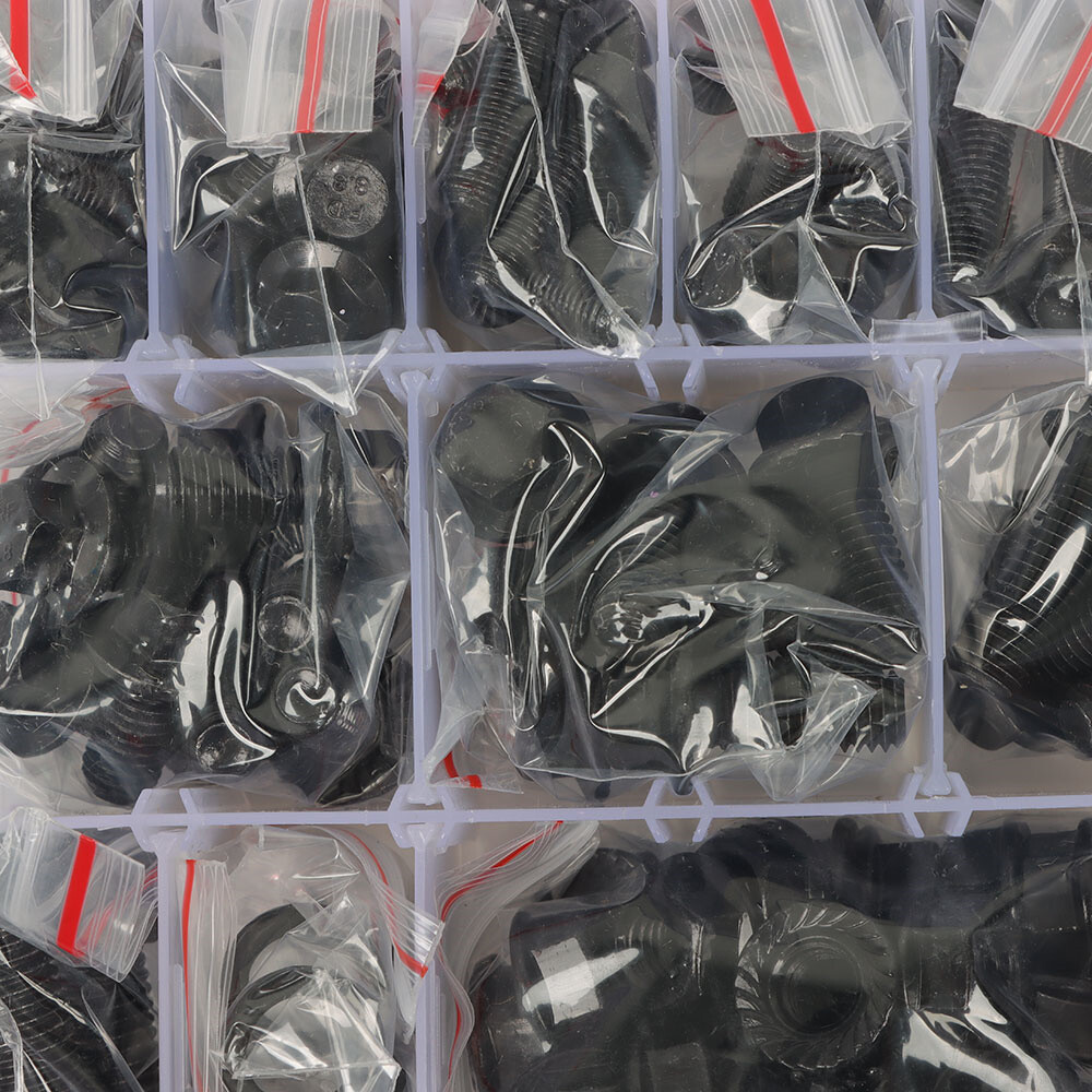 272Pcs Alloy Steel Hex Bolts and Nuts Kit,M6 Bolt,M8x1.25 Bolts,M10-1.5 Bolts