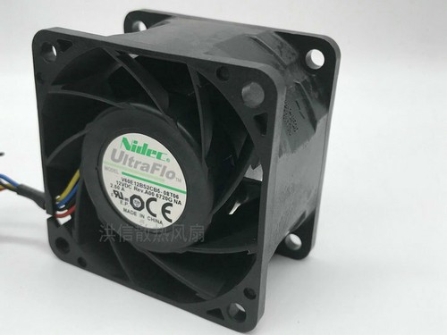 1X 60*38MM 4-wire cooling fan 6038 V60E12BS2CB5-08T06 DC12V 2.50A - Afbeelding 1 van 5