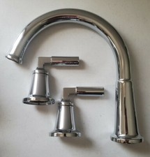 Delta T2748 Bowery Deck Mounted Roman Tub Filler, Chrome