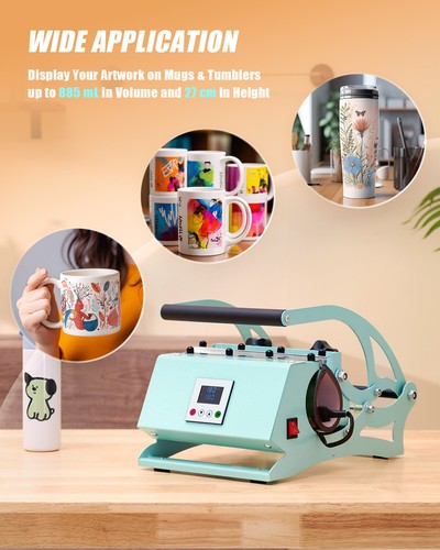 Mugs Sublimation Heat Press Machine for 11-30oz Mugs Tumbler Sports Bottle Cups - Picture 4 of 9