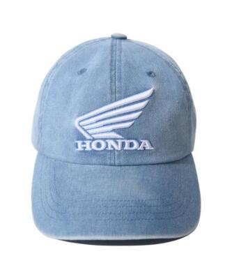 ◆HONDA MOTORCYCLE◆ Honda Wing logo Pigment Cap Black New Red Wing Logo Adjustable Baseball Hat at Amazon Men's
