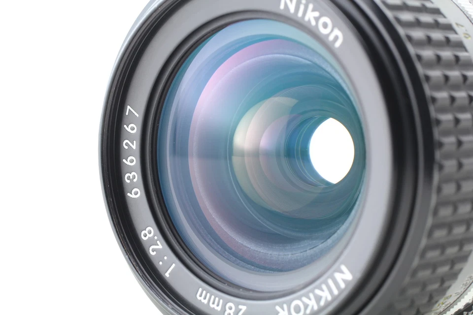 Lesen [NEUWERTIGE Haube] Nikon Nikkor Ais Ai-s 28mm F2.8 Objektiv für FM3A F3 FM2 FE2 JAPAN - Bild 4 von 4