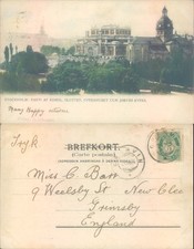 Opera House and Jakobs Kyrka in Stockholm Sweden 1903 postmark Cities Towns