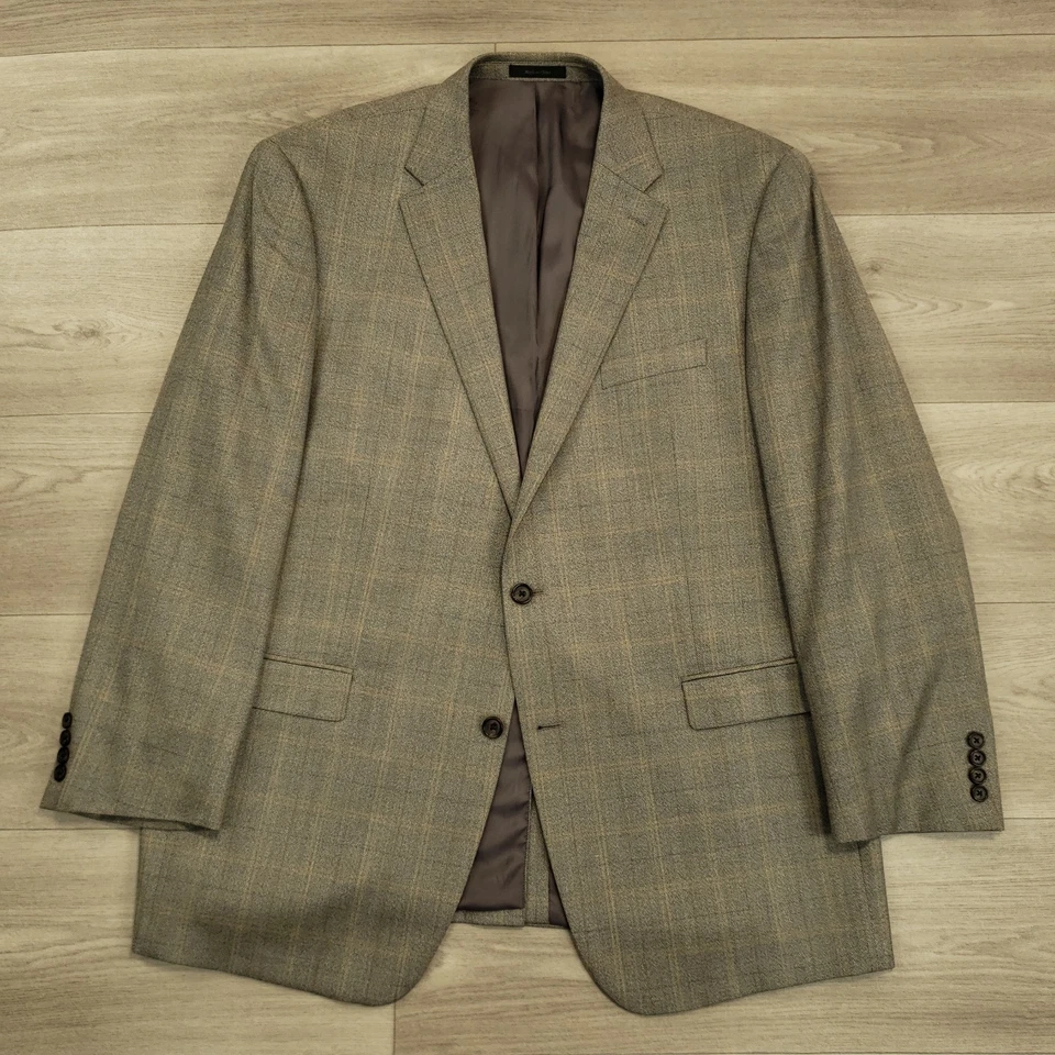 Abrigo deportivo Lauren Ralph Lauren para hombre 48L seda y lana espiga ventana 2 Btn Foto 2 de 4